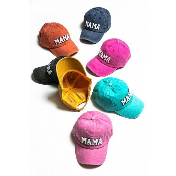 Pink 'MAMA' Embroidered Women's Cap - Picture 3 of 6